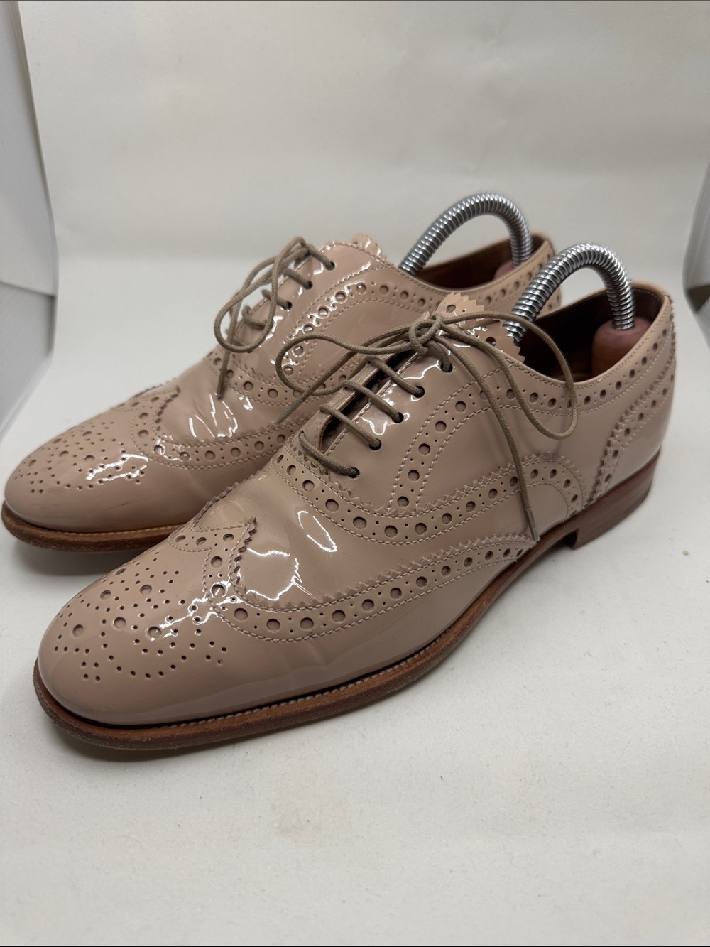 Church’s English Shoes Pink Patent Wingtip